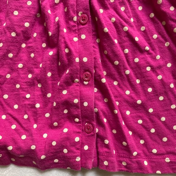 Baby Gap Factory 3T Long Sleeve Tee Pink Fuchsia Polka Dot Kids Button-Up - Picture 8 of 16
